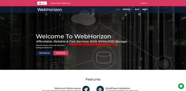 #补货#WebHorizon：香港NAT VPS，1核/256M内存/4GB NVMe硬盘/500G流量/1Gbps端口，$14/2年-主机之家测评