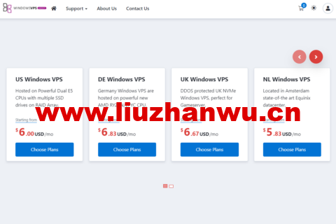 WindowsVPS：美国vps，1核/2G内存/25GB SSD硬盘/不限流量/1Gbps，$7/月起，可选美国/德国/英国/荷兰机房windows vps-主机之家测评