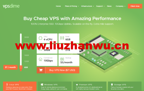 vpsdime：美国/英国/荷兰vps，OpenVZ架构大内存vps，$7起/月，KVM架构vps，$20起/月，windows vps，$15.00/月起，存储vps，$40.00/年起，独享资源-主机之家测评