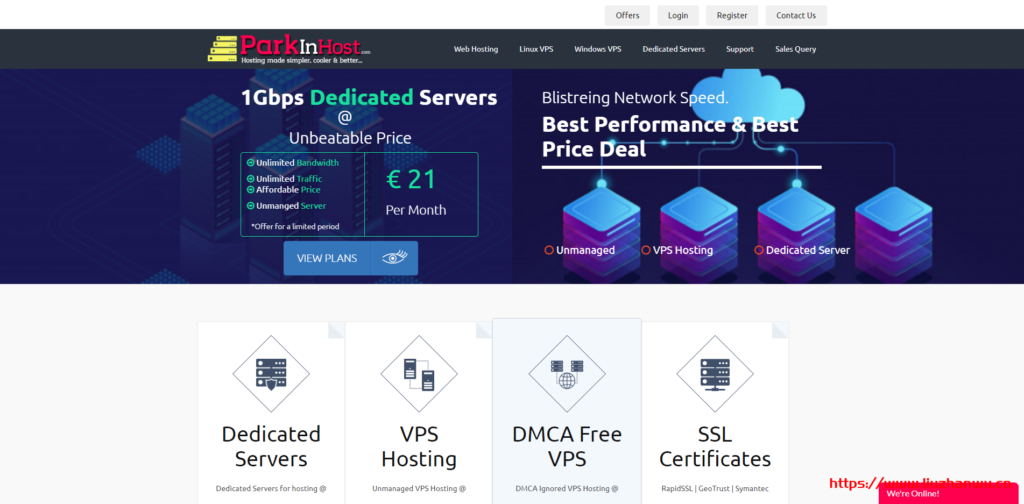 ParkinHost:俄罗斯离岸主机,抗投诉VPS,200Mbps带宽/莫斯科CN2线路/不限流量/无视DMCA/55折促销26.4欧元 /年起-主机之家测评