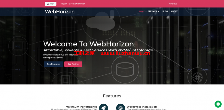 #网络星期一#WebHorizon：日本vps/新加坡vps/洛杉矶vps，1核/256MB内存/4GB NVMe空间/500GB流量/1Gbps端口，$3.99/年-主机之家测评