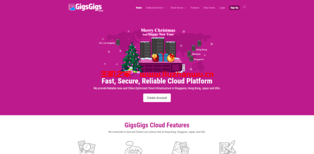 Gigsgigscloud：日本CN2限量套餐，三网CN2回程，1核/1G内存/10G硬盘800g流量/30M带宽，$22/月起，日本软银100M带宽$9.80/月起-主机之家测评