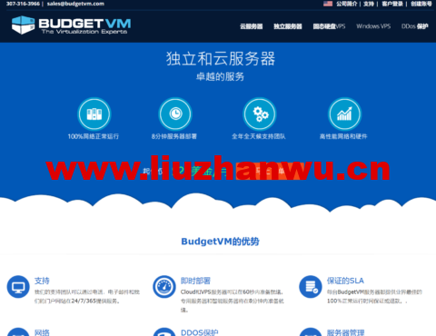 BudgetVM:1Gbps不限流量服务器,$84/月起,可选10-100Gbps带宽,可选美国/日本/香港机房-主机之家测评