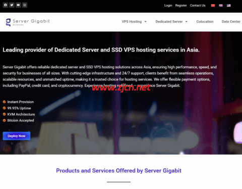 Server Gigabit: 马来西亚Linux VPS，2核2GB限时仅$7.97/月 ，支持Netflix/TikTok/ChatGPT | 住宅IP VPS、Windows VPS、独立服务器全线热销中-主机之家测评